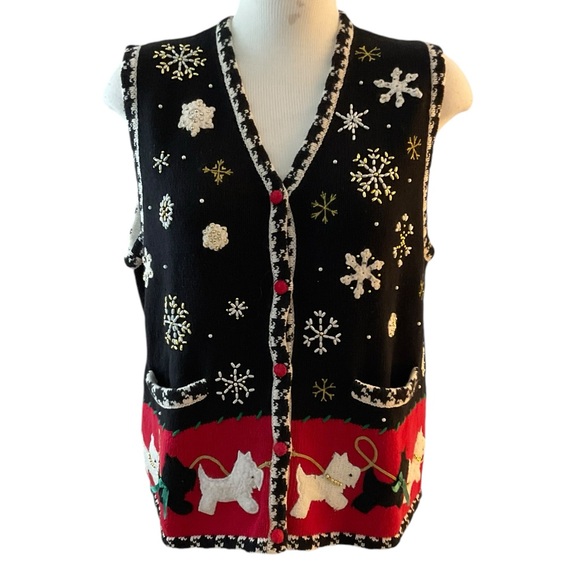 DESIGNERS ORIGINALS STUDIO JOY Women’s Sweater Christmas Size M - Picture 1 of 8